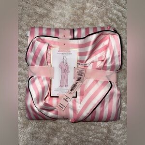 Victoria's Secret Pink and White Striped Pajama Set